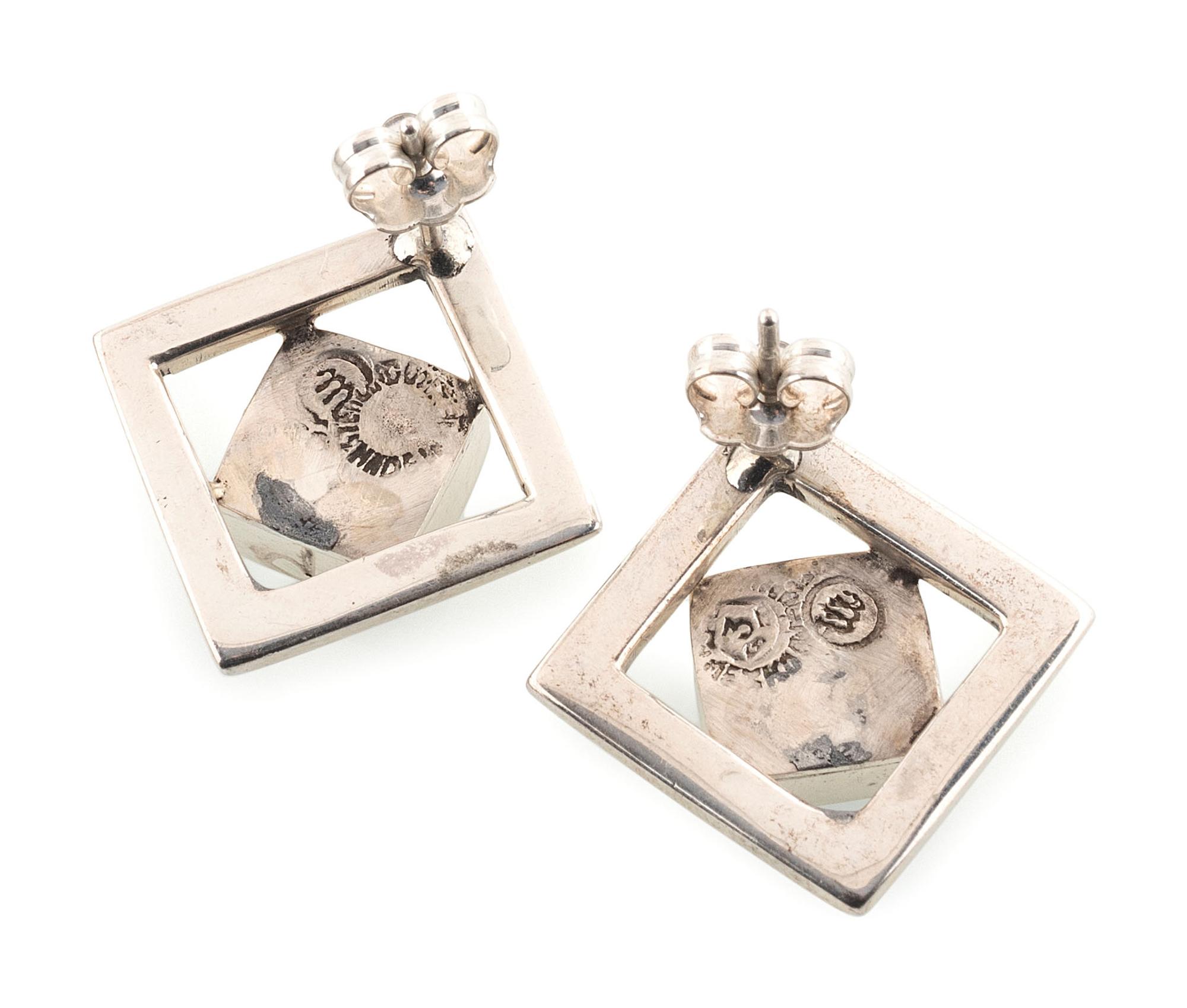 Navajo, Mexican, and Southwestern-style Earrings, with Inlay