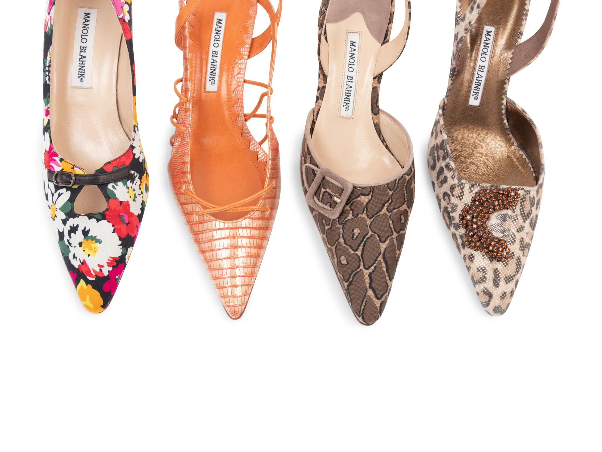 Four Pairs of Manolo Blahnik Shoes, 2000s