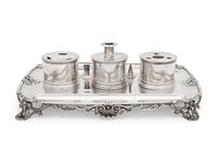 A George IV Silver Ink Stand By Paul Storr