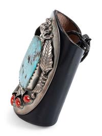 Navajo Silver and Turquoise Bolo Tie AND Ketoh