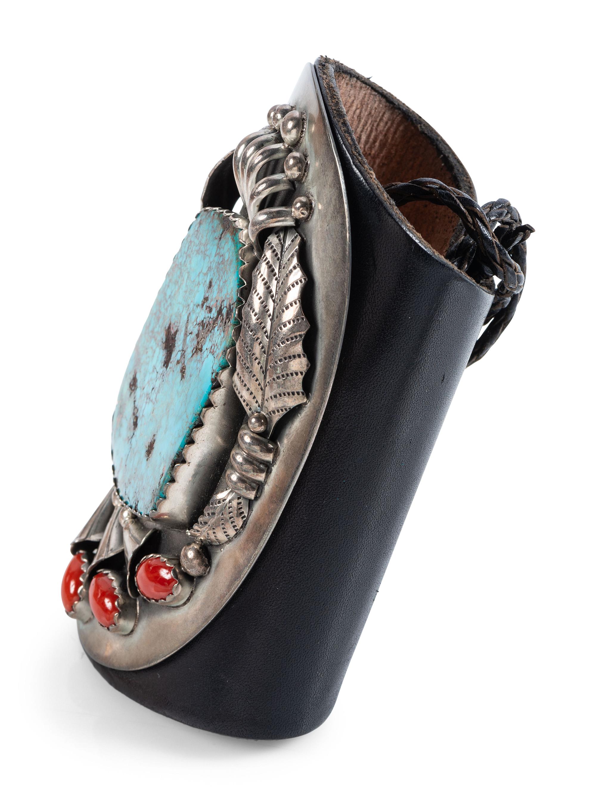 Navajo Silver and Turquoise Bolo Tie AND Ketoh