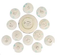 Service Visage Noir (the complete set comprising one dish and 12 plates, A.R. 35-47)