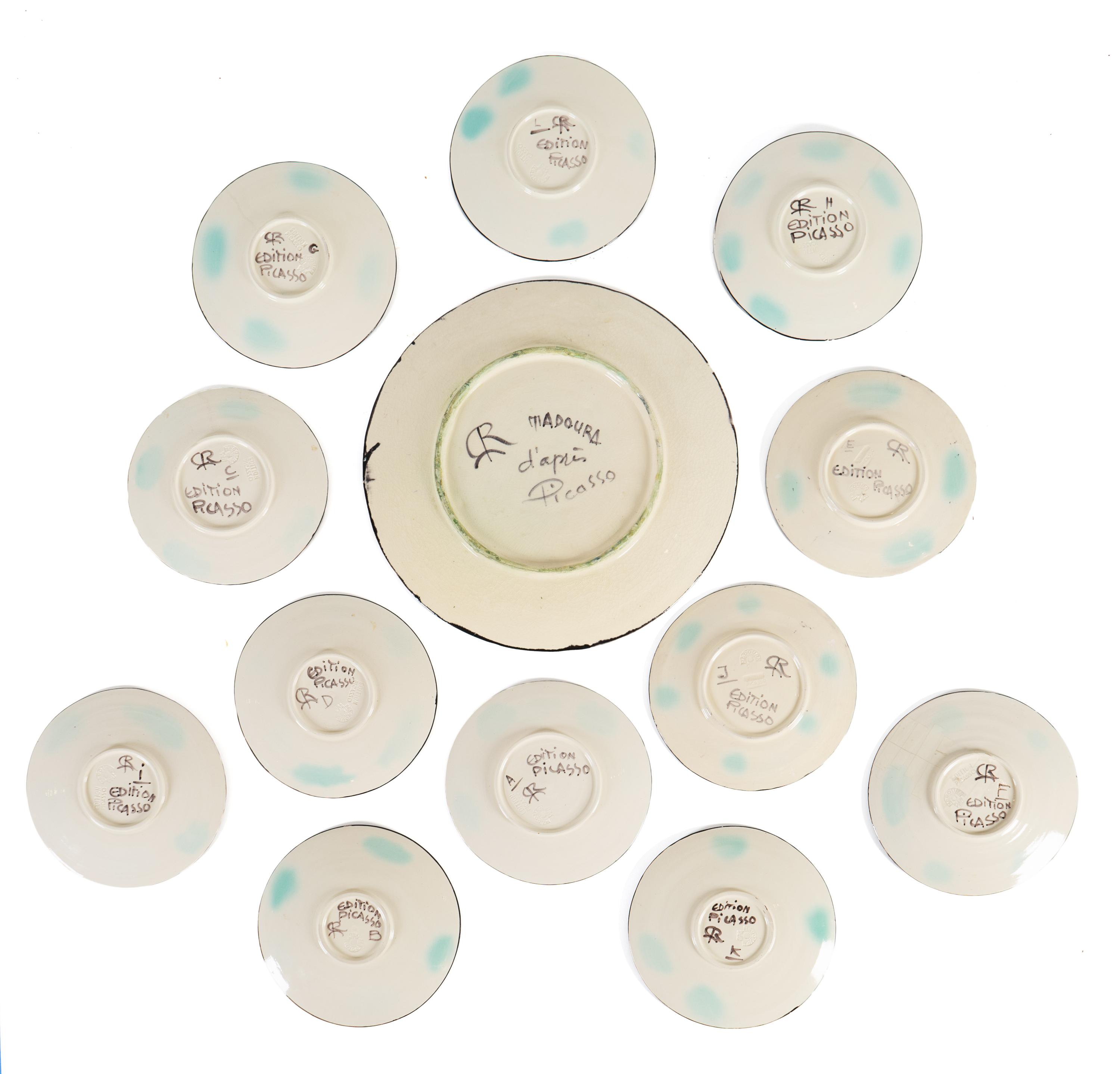 Service Visage Noir (the complete set comprising one dish and 12 plates, A.R. 35-47)