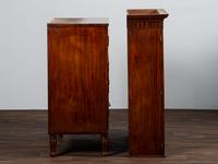 A Federal Figured Mahogany Secretary Bookcase