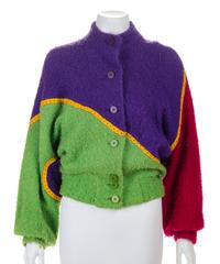 A Koos Purple and Green Wool Boucle Jacket, Size XS.