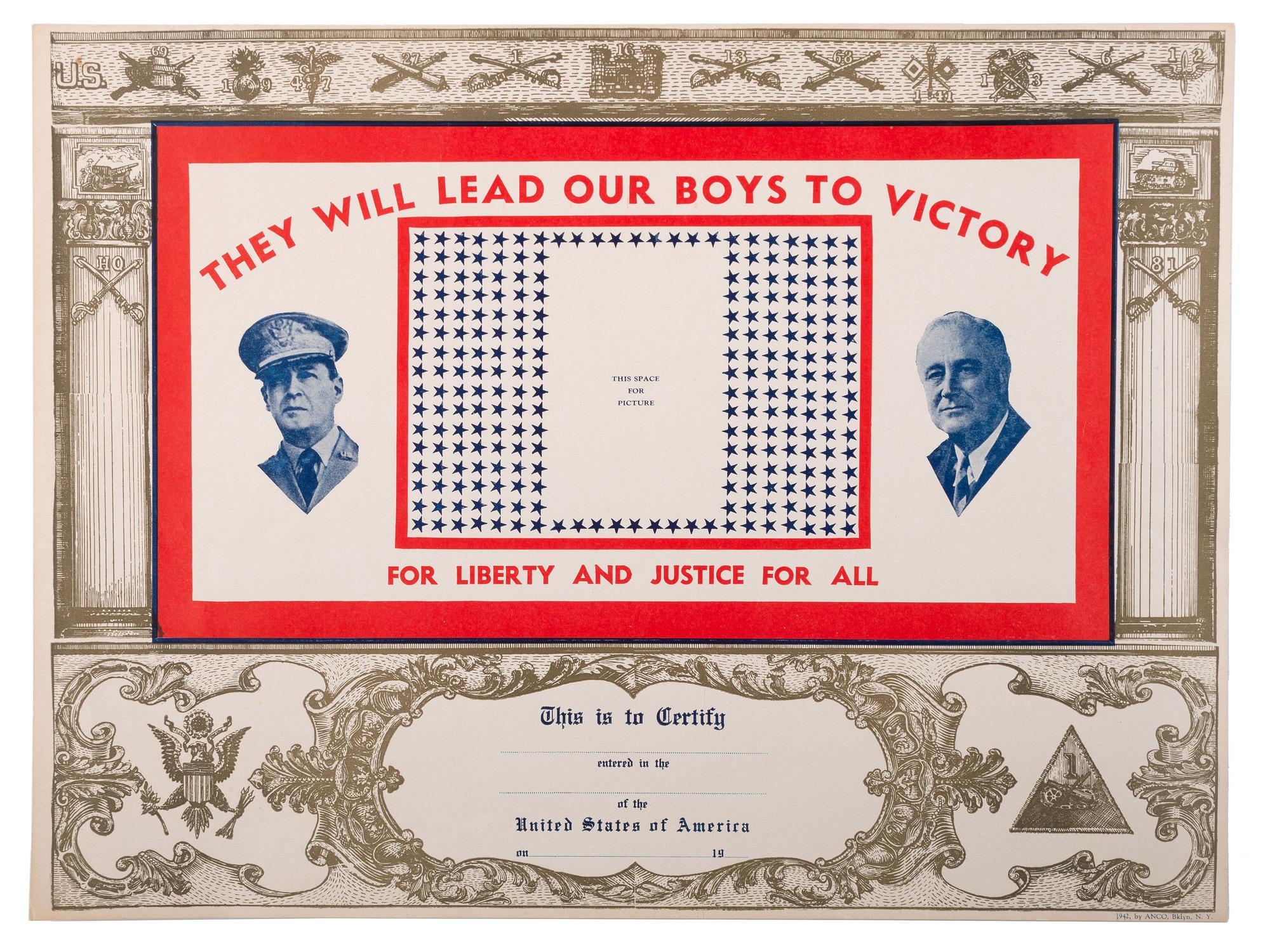 [WORLD WAR II]. Ephemera related to Douglas McArthur [ With :] Arthur MacArthur and WWII ephemera.