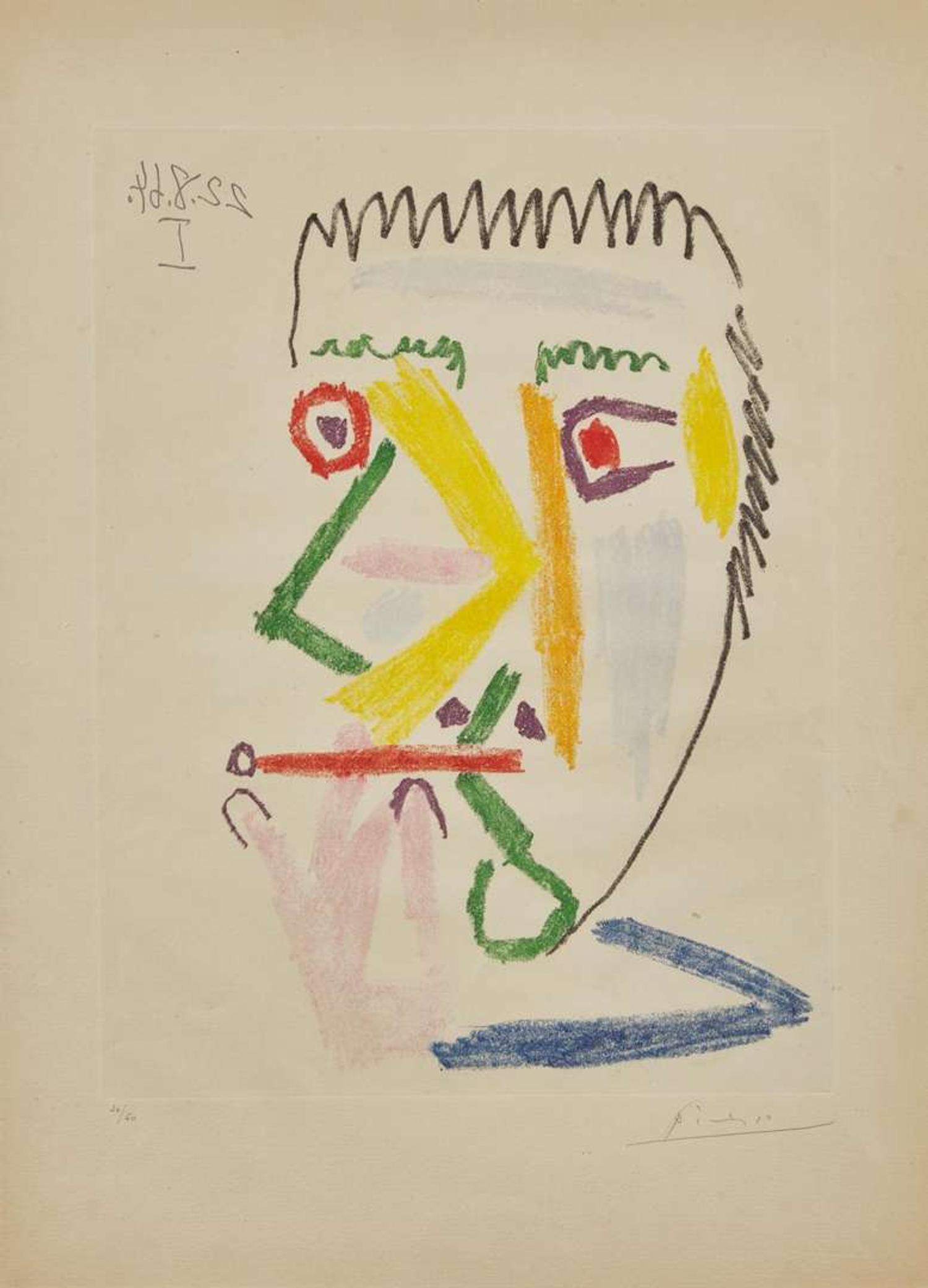 Pablo Picasso (Spanish, 1881-1973) - Fumeur à la Cigarette Rouge