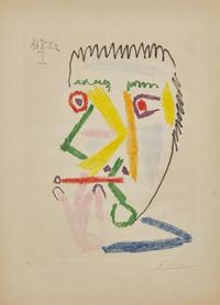 Pablo Picasso (Spanish, 1881-1973) - Fumeur à la Cigarette Rouge