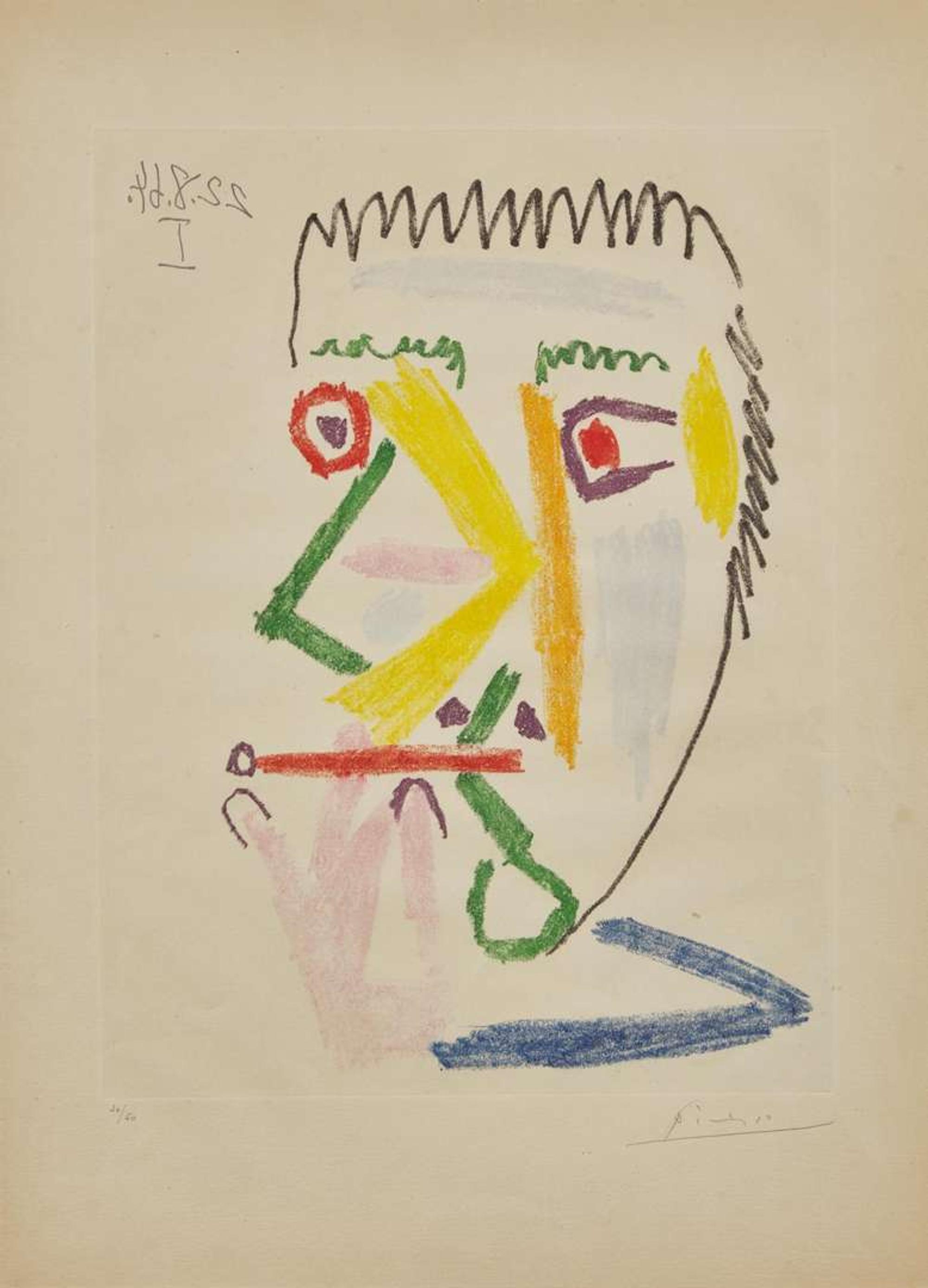 Pablo Picasso (Spanish, 1881-1973) - Fumeur à la Cigarette Rouge