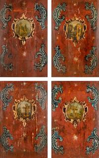A Set of Four Italian Painted Panels