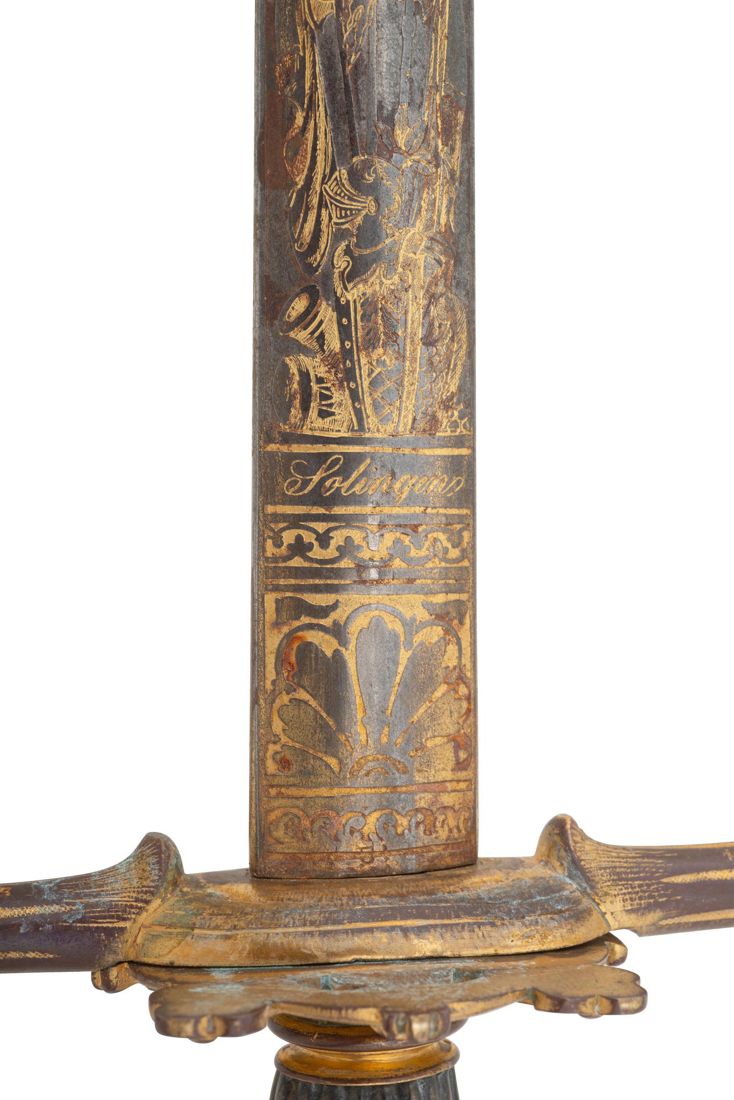 [CIVIL WAR]. Sword, war-date photograph, medical officer's sash, belt and buckle identified to Surgeon William J. McDermott, New York.