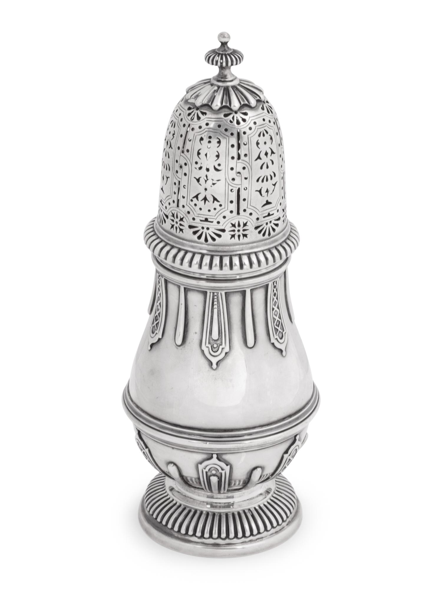 An English Silver Sugar Caster