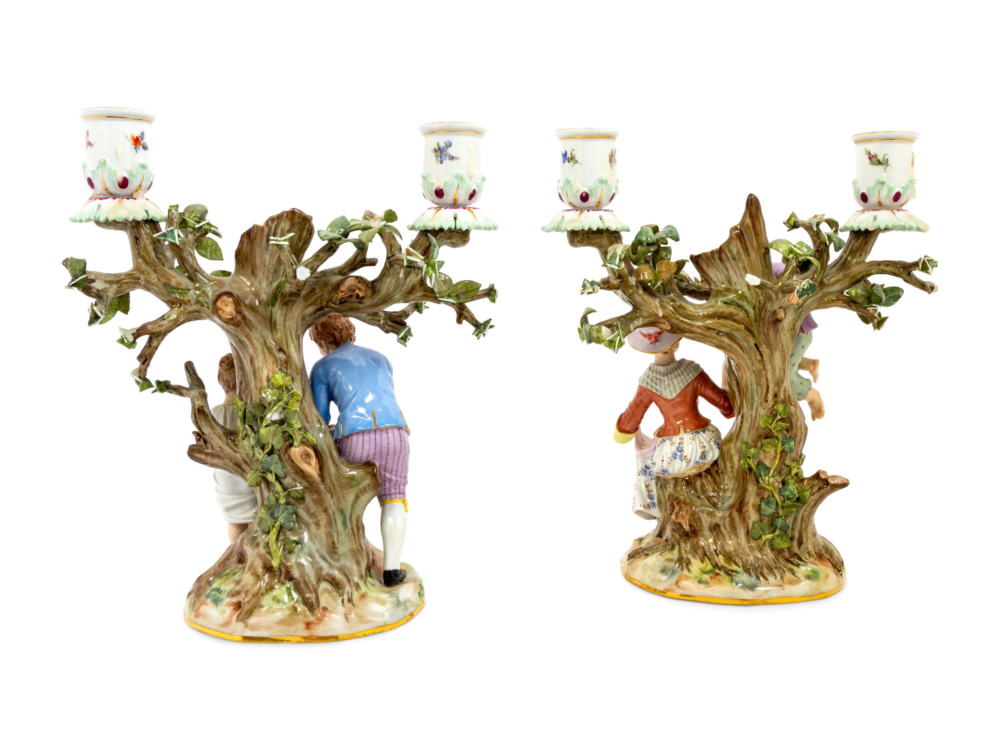 A Meissen Candelabra Group