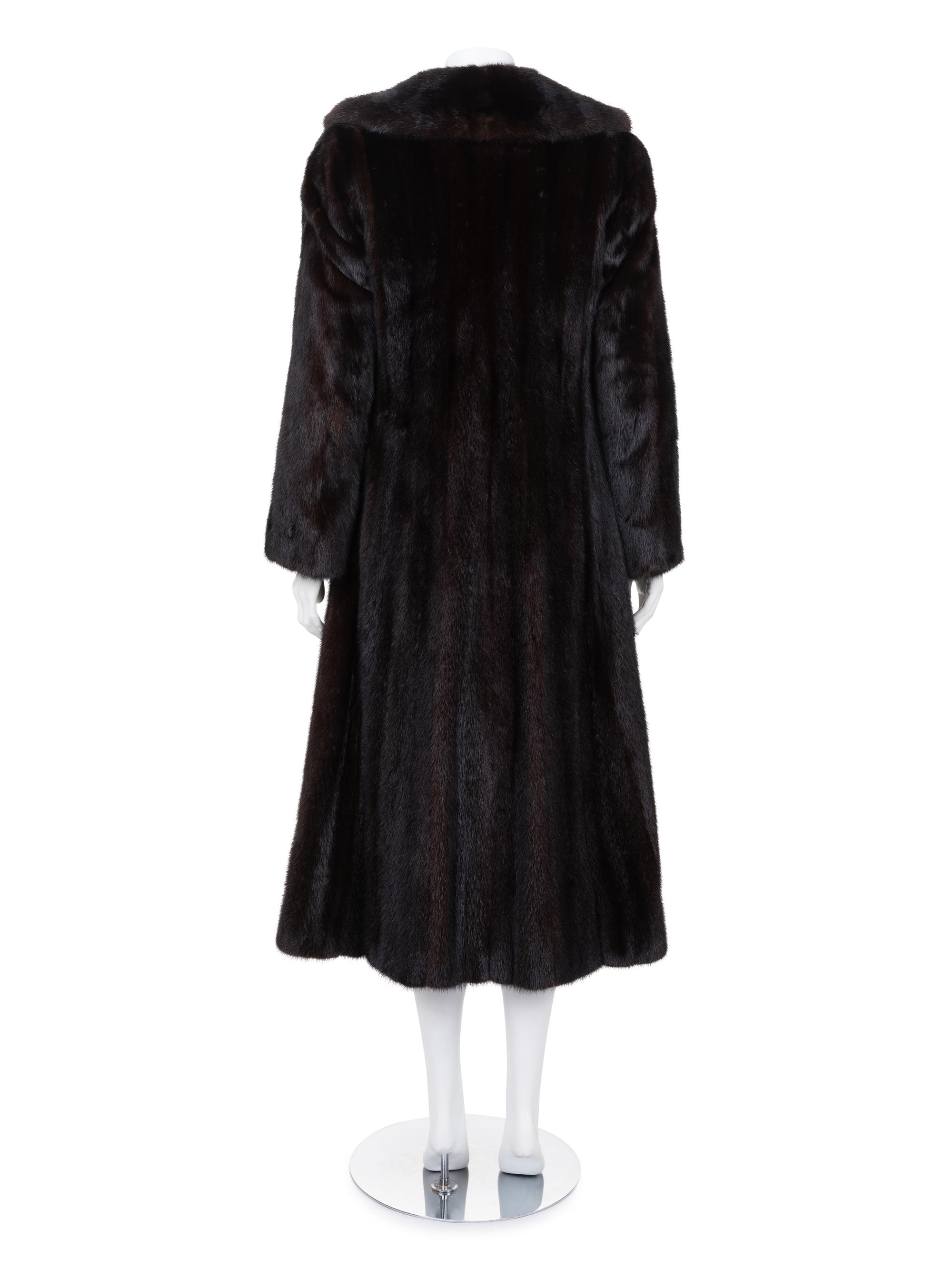 Christian Dior Furs Ranch Mink Coat, c.1960-70s
