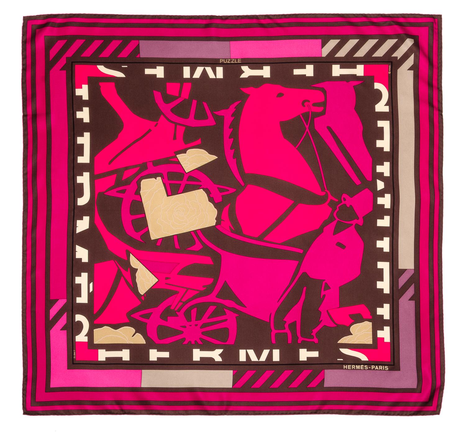 An Hermes 90cm Silk Scarf, 36"x36".