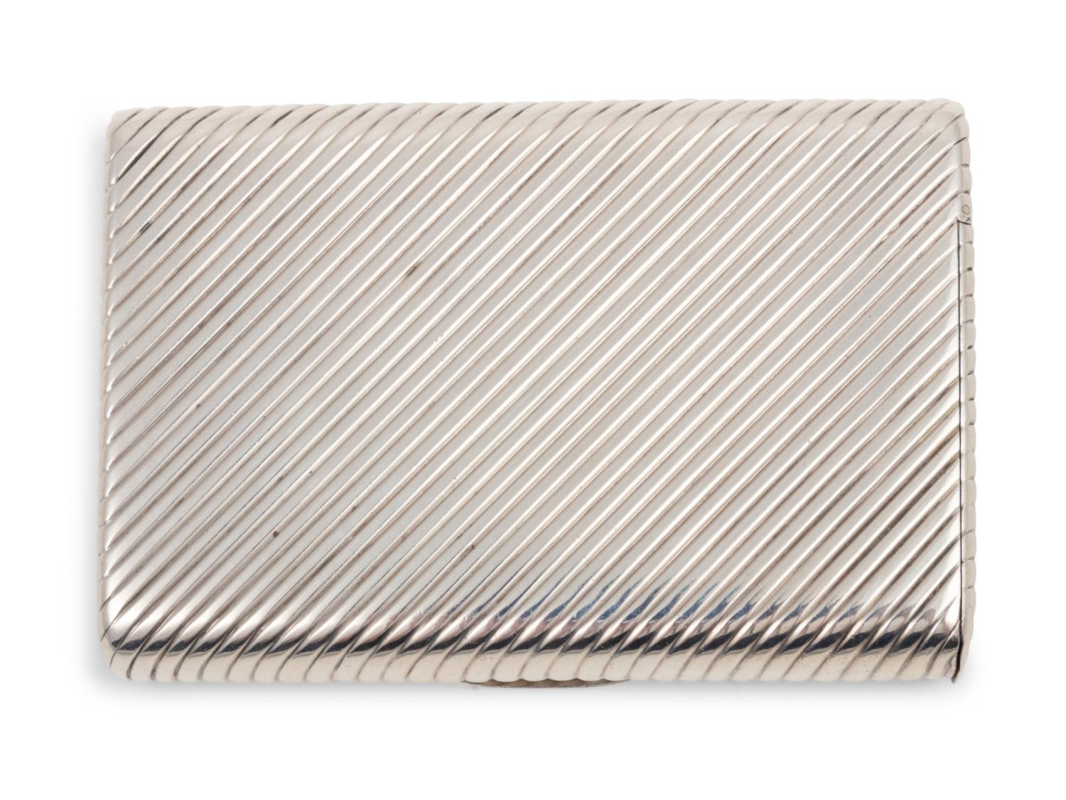 A Russian Silver Cigarette Case