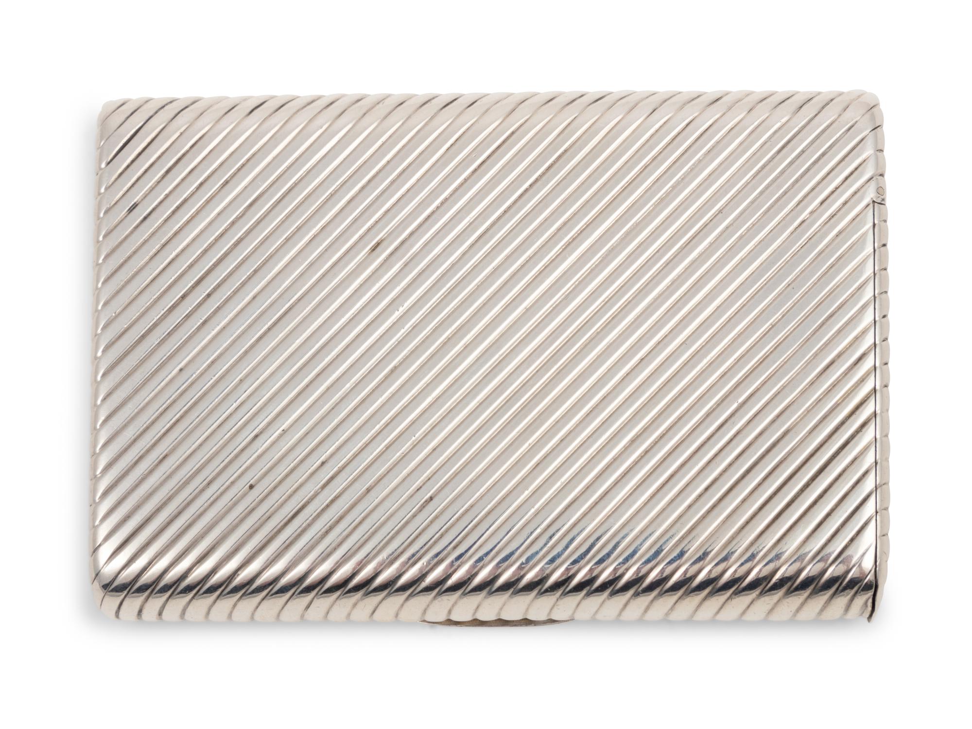 A Russian Silver Cigarette Case