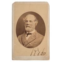 Robert E. Lee and Mary Custis Lee Signed CDV