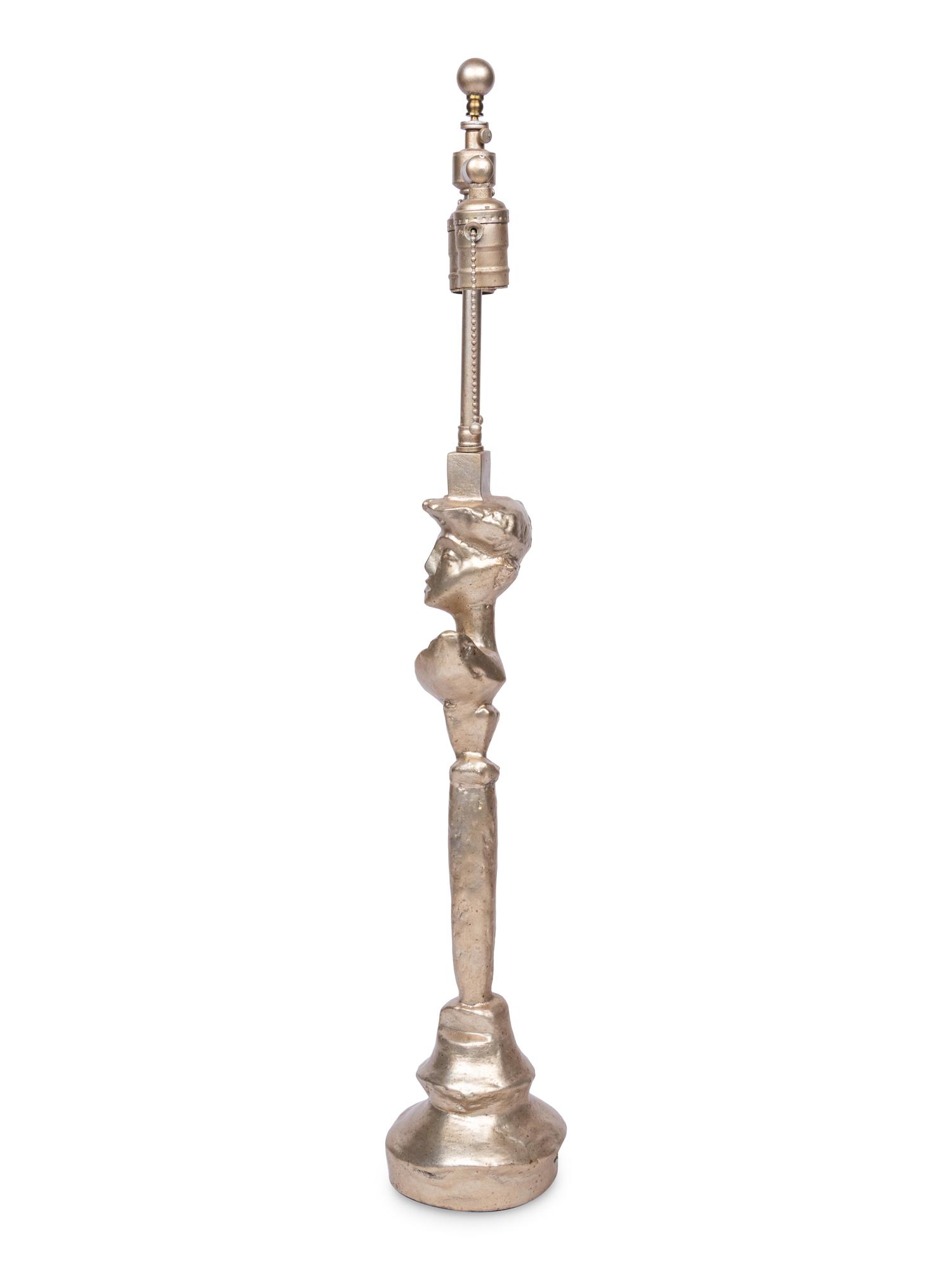 A Diego Giacometti Style Composition "Sirmos" Table Lamp