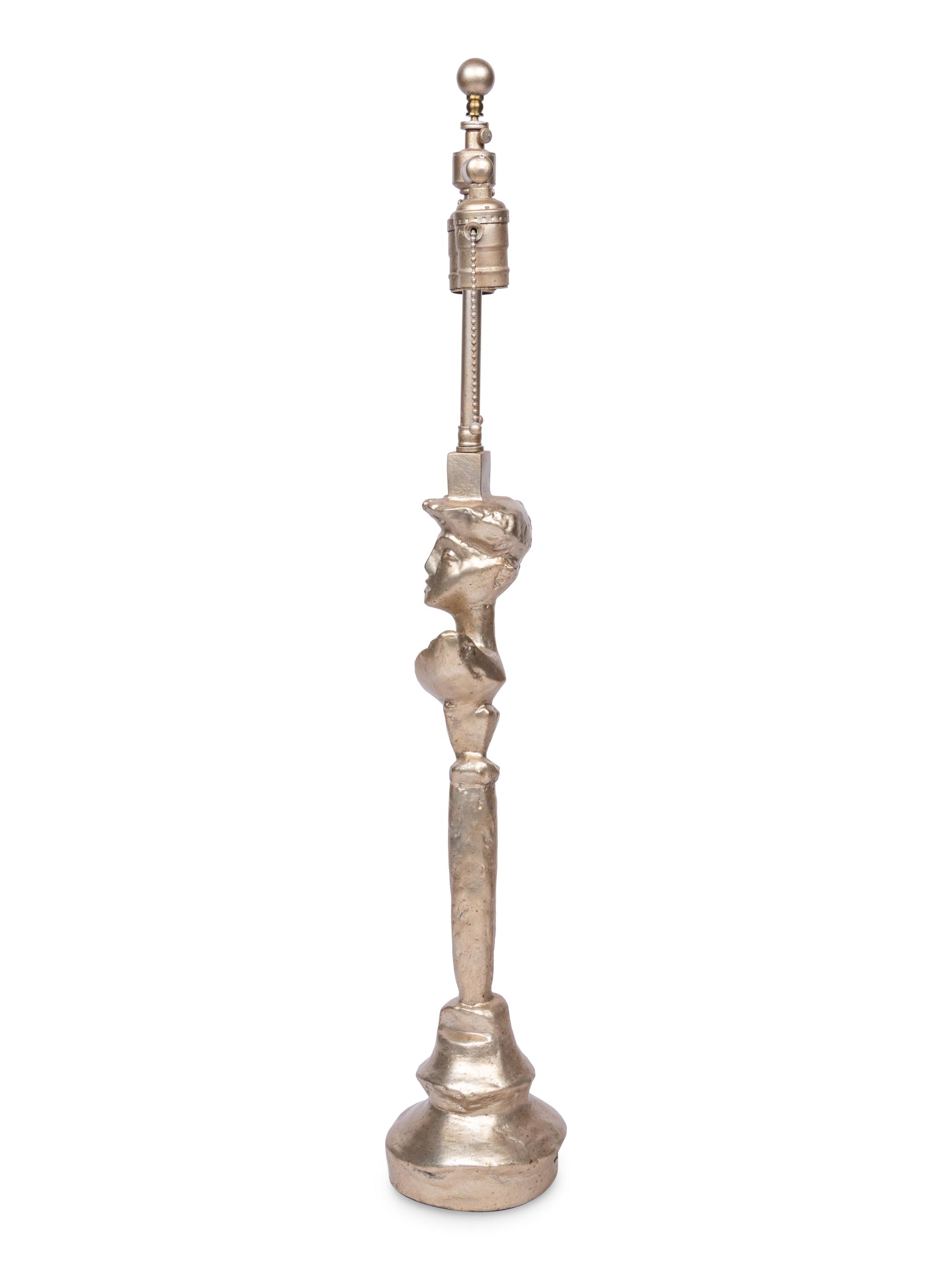 A Diego Giacometti Style Composition "Sirmos" Table Lamp