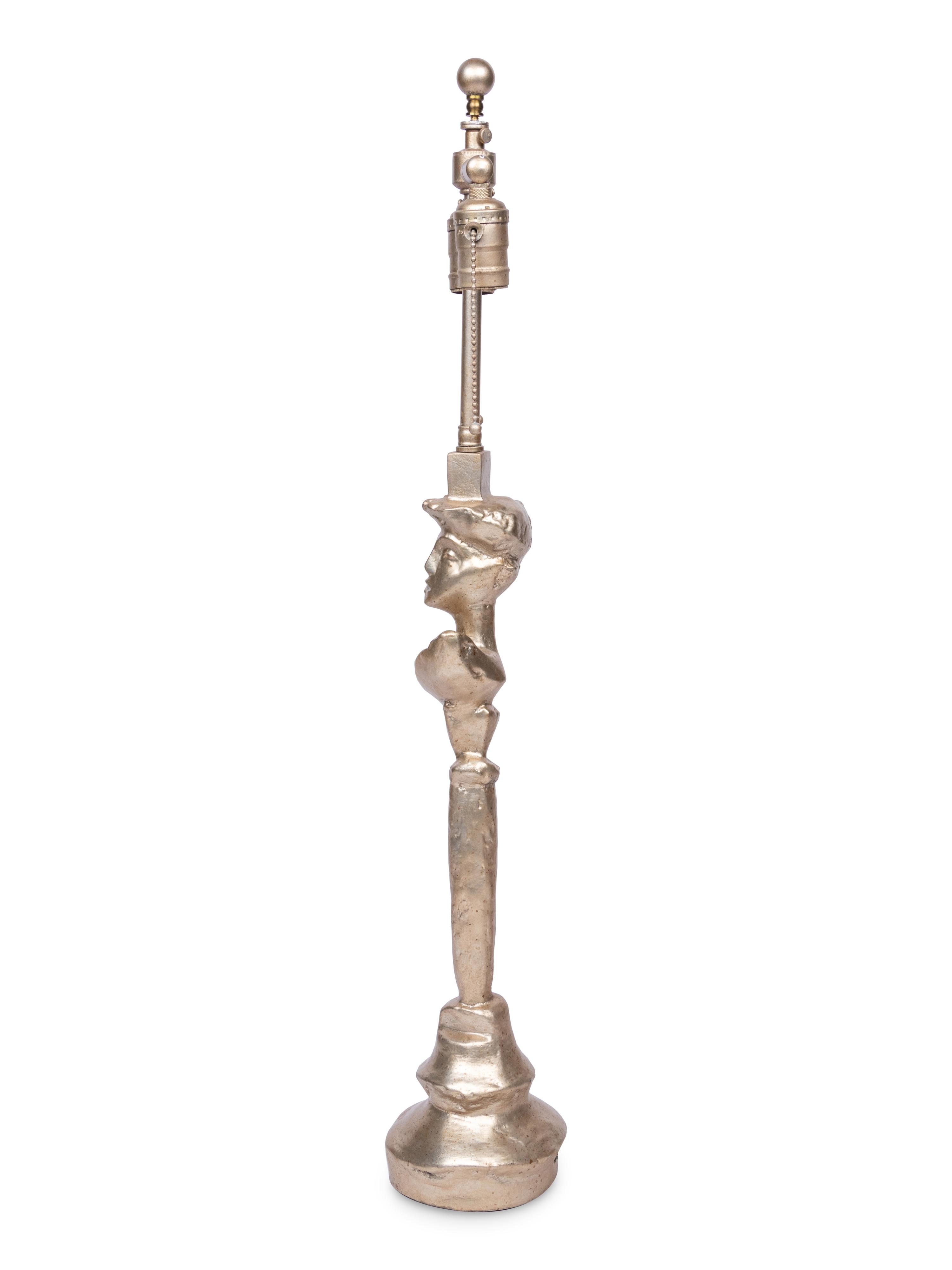 A Diego Giacometti Style Composition "Sirmos" Table Lamp