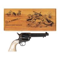 *Engraved Uberti Cattleman .45 Colt With Mother Of Pearl Grips in Box