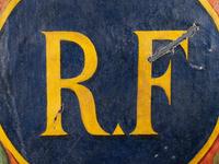 A Painted Canvas Republic of France Sign