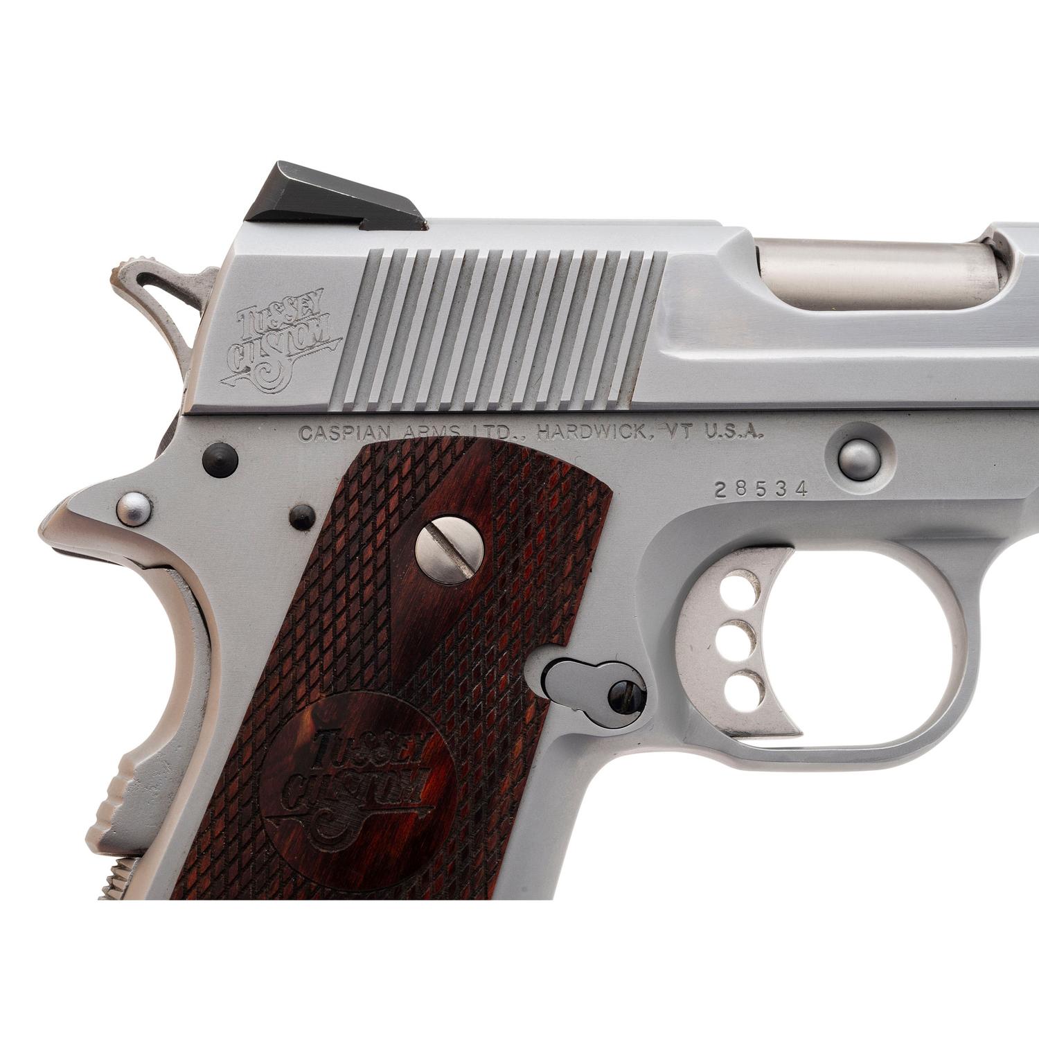 *Terry Tussey "Junior" Custom Sub-Compact 1911 Pistol Built with a Caspian Frame & Slide