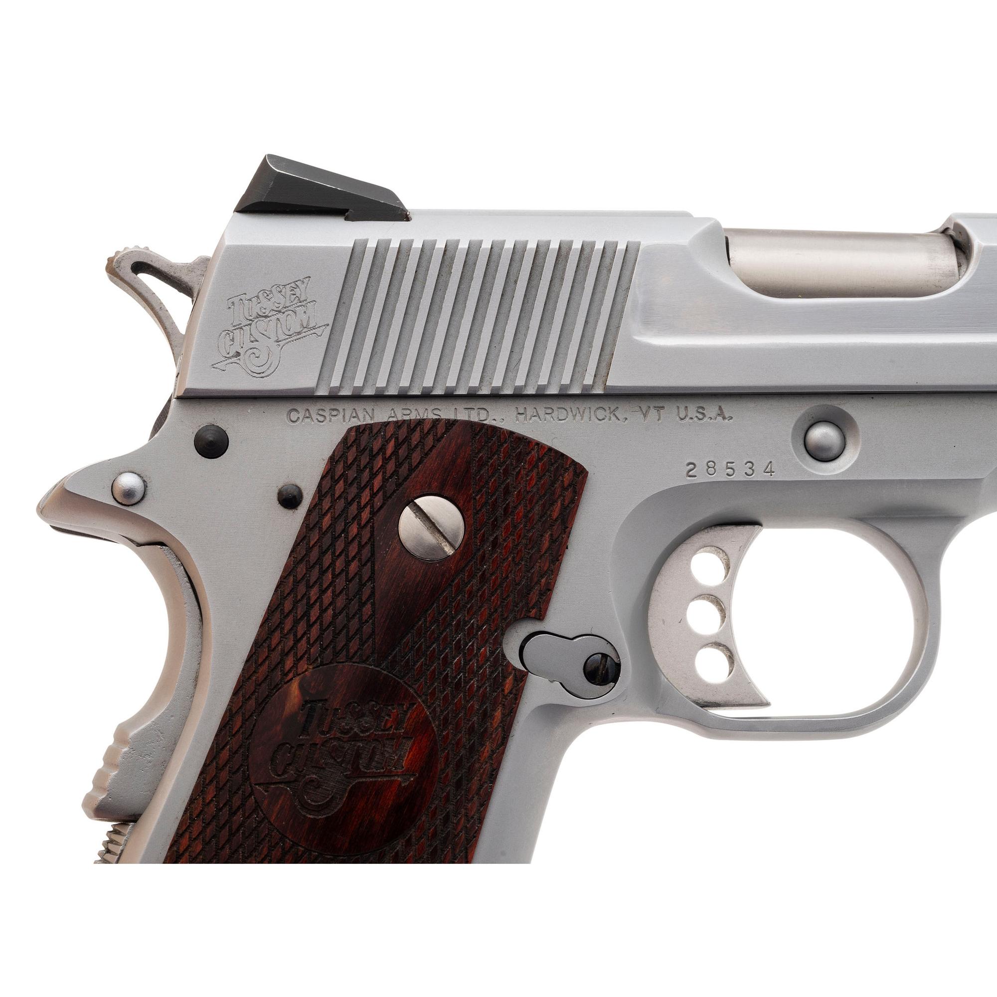 *Terry Tussey "Junior" Custom Sub-Compact 1911 Pistol Built with a Caspian Frame & Slide