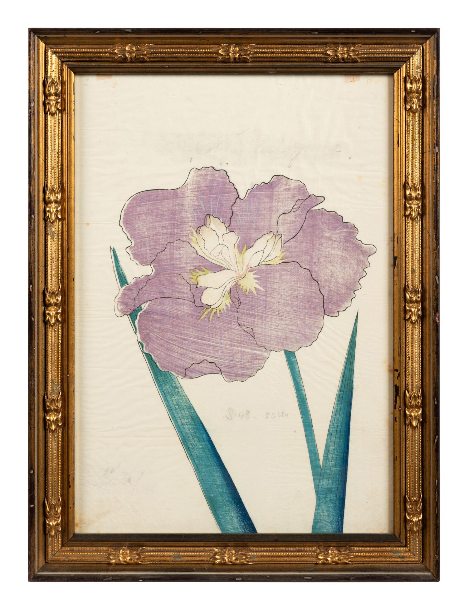 A Group of Six Japanese Color Lithographs from the Yokohama Seed Company