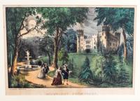 A Group of American Prints, most after Currier & Ives, , some hand colored, 18 total.