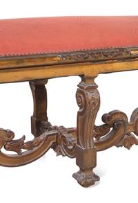 A Louis XIV Style Giltwood Bench