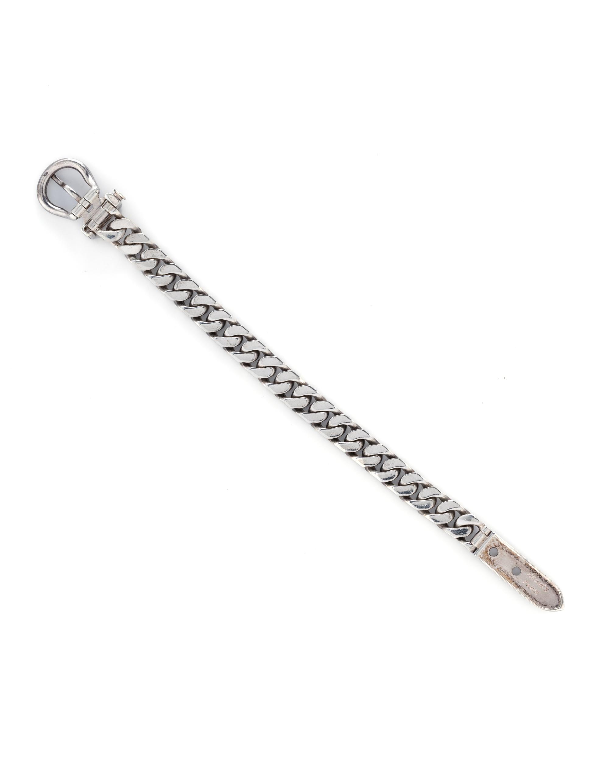 Hermès, Silver Chain Bracelet