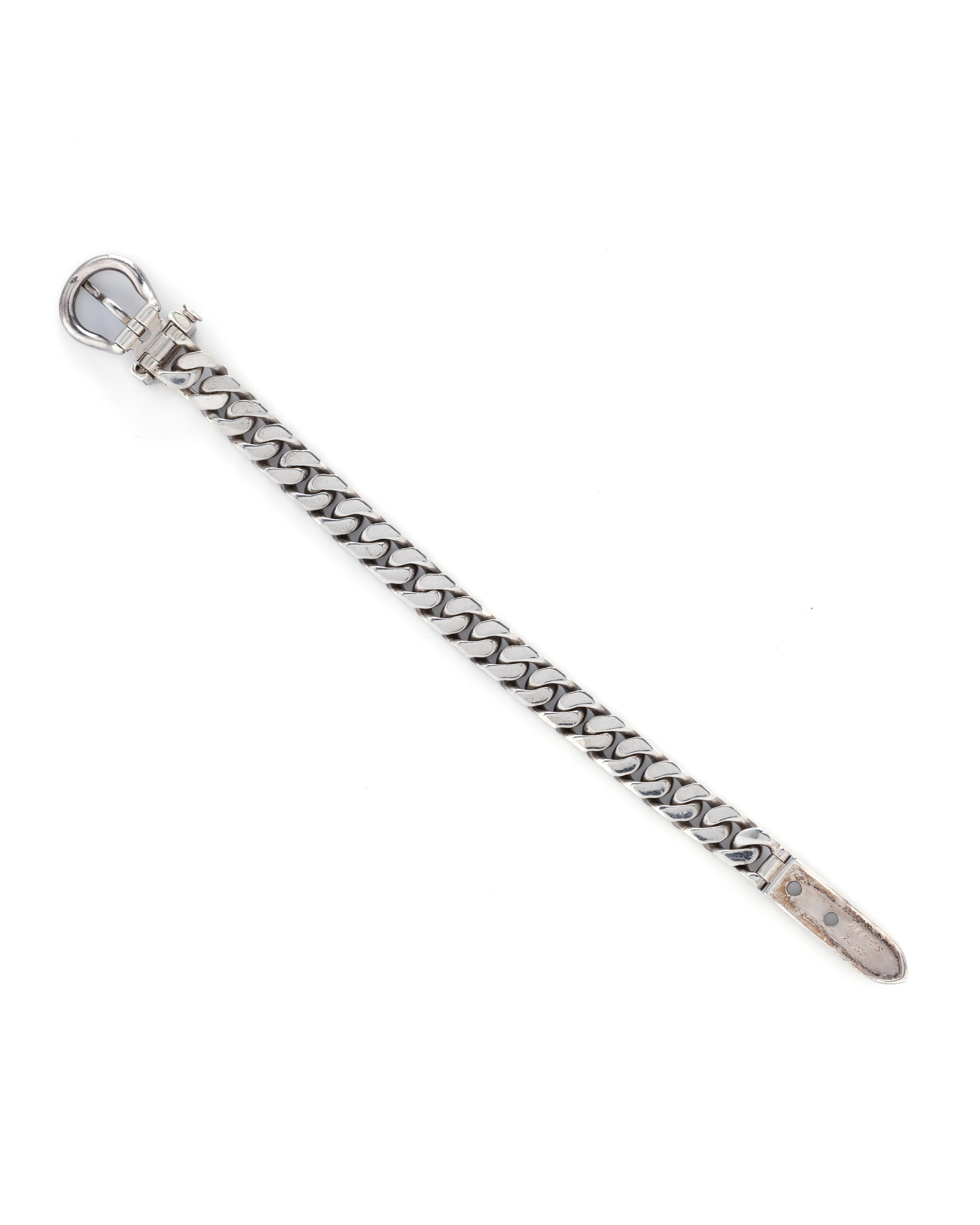 Hermès, Silver Chain Bracelet