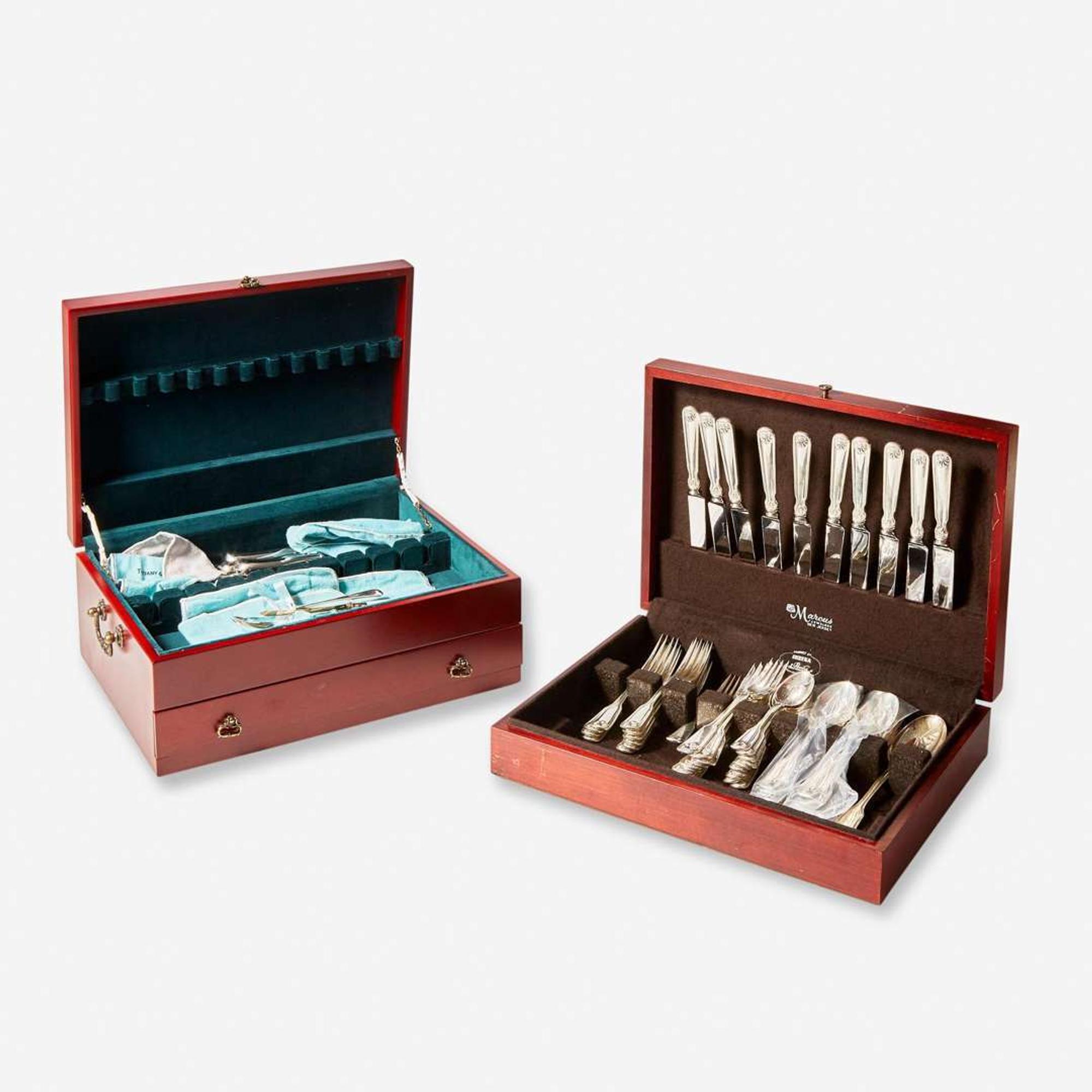 A sterling silver flatware service in the "Shell and Thread" pattern Tiffany & Co., New York, NY, 20th century