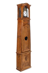 A French Provincial Walnut Tall-Case Clock