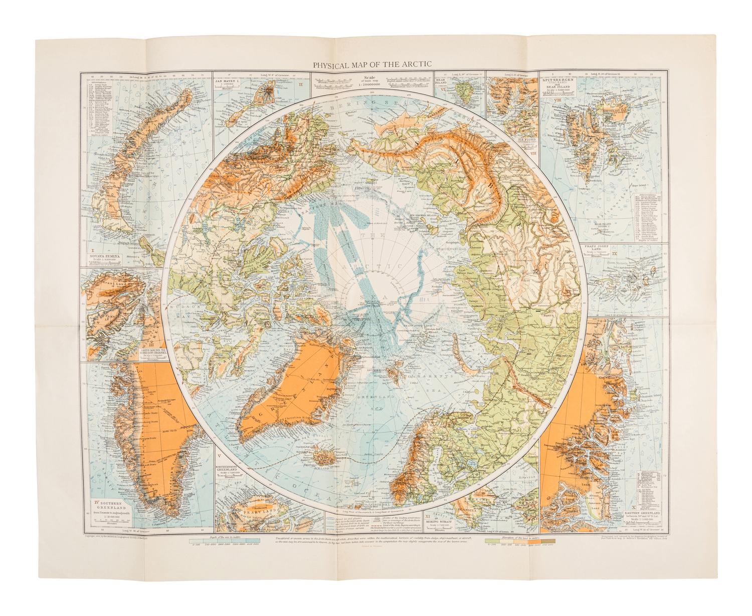 [TRAVEL & EXPLORATION - POLAR REPORTS]. A group of 12 reports by the U.S. Government, Smithsonian, New York Society, and American Geographical Society, including: