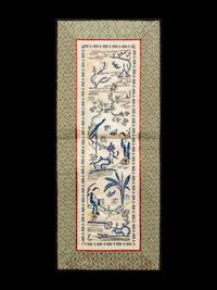 A Collection of 33 Chinese Embroidered Silk Panels 近代 綉片33幅