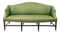 A Hepplewhite Mahogany Settee — 18TH CENTURY