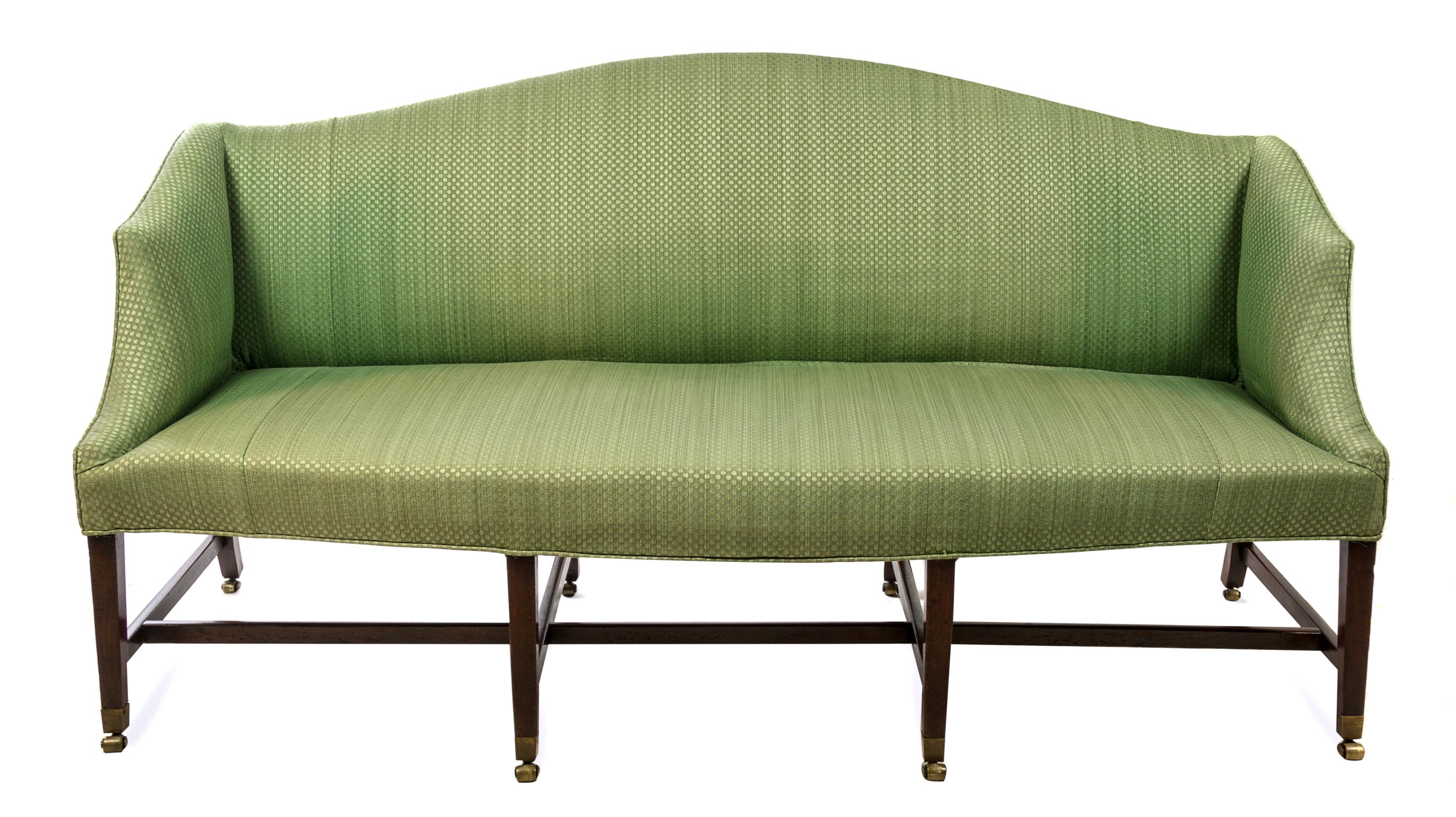 A Hepplewhite Mahogany Settee — 18TH CENTURY