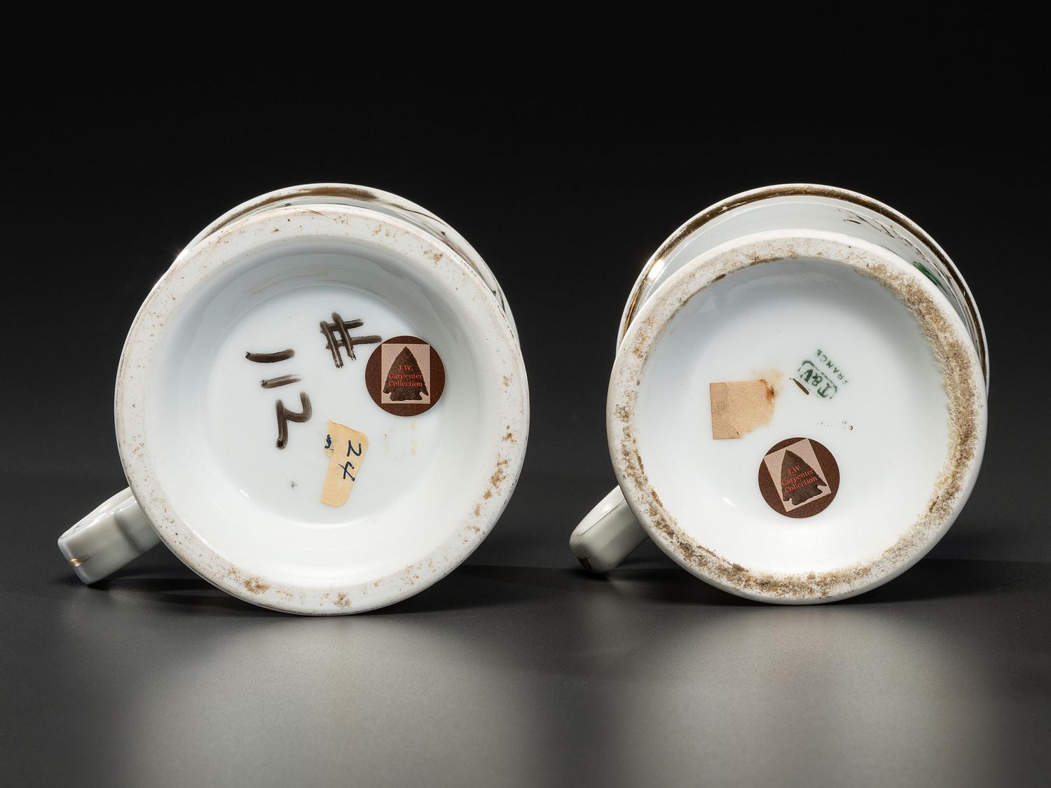 Two Butcher's Occupational Shaving Mugs