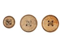 [MILITARIA] 3 French 77th Regt buttons from the Estate of Carroll J. Delery III. Late 18th century