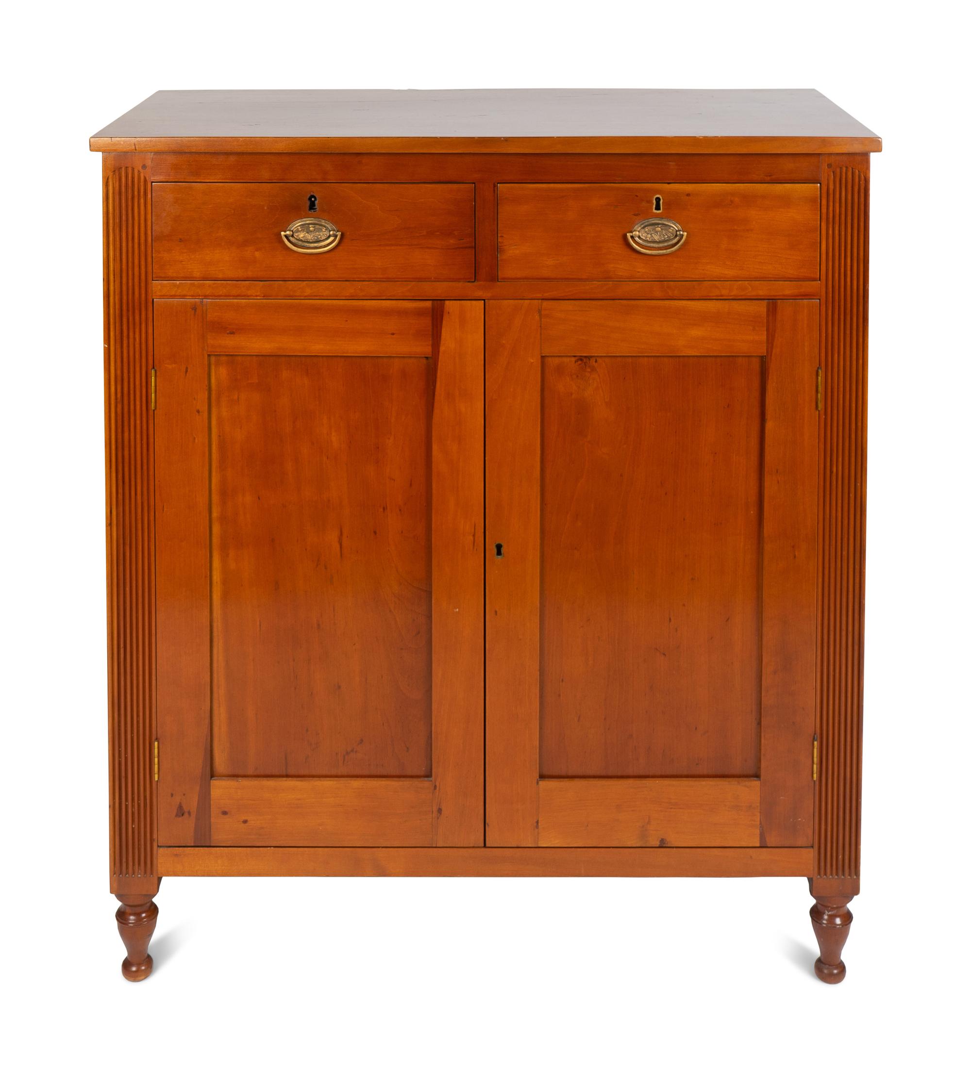 A Federal Style Cherrywood Cabinet