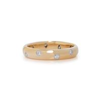 TIFFANY & CO., YELLOW GOLD, PLATINUM AND DIAMOND 'ETOILE' BAND