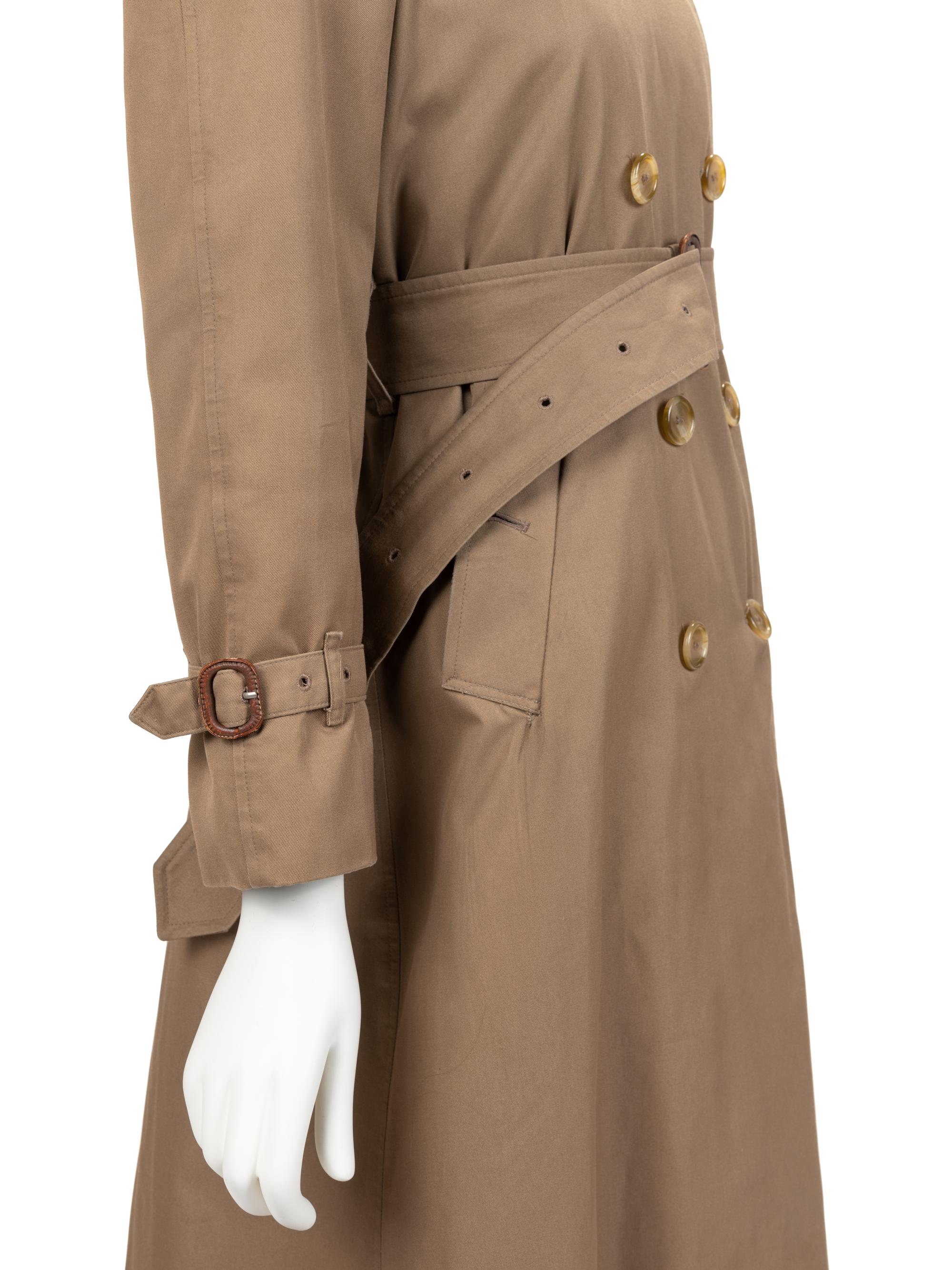 Two Burberry Trench Coats, 1970-1980s