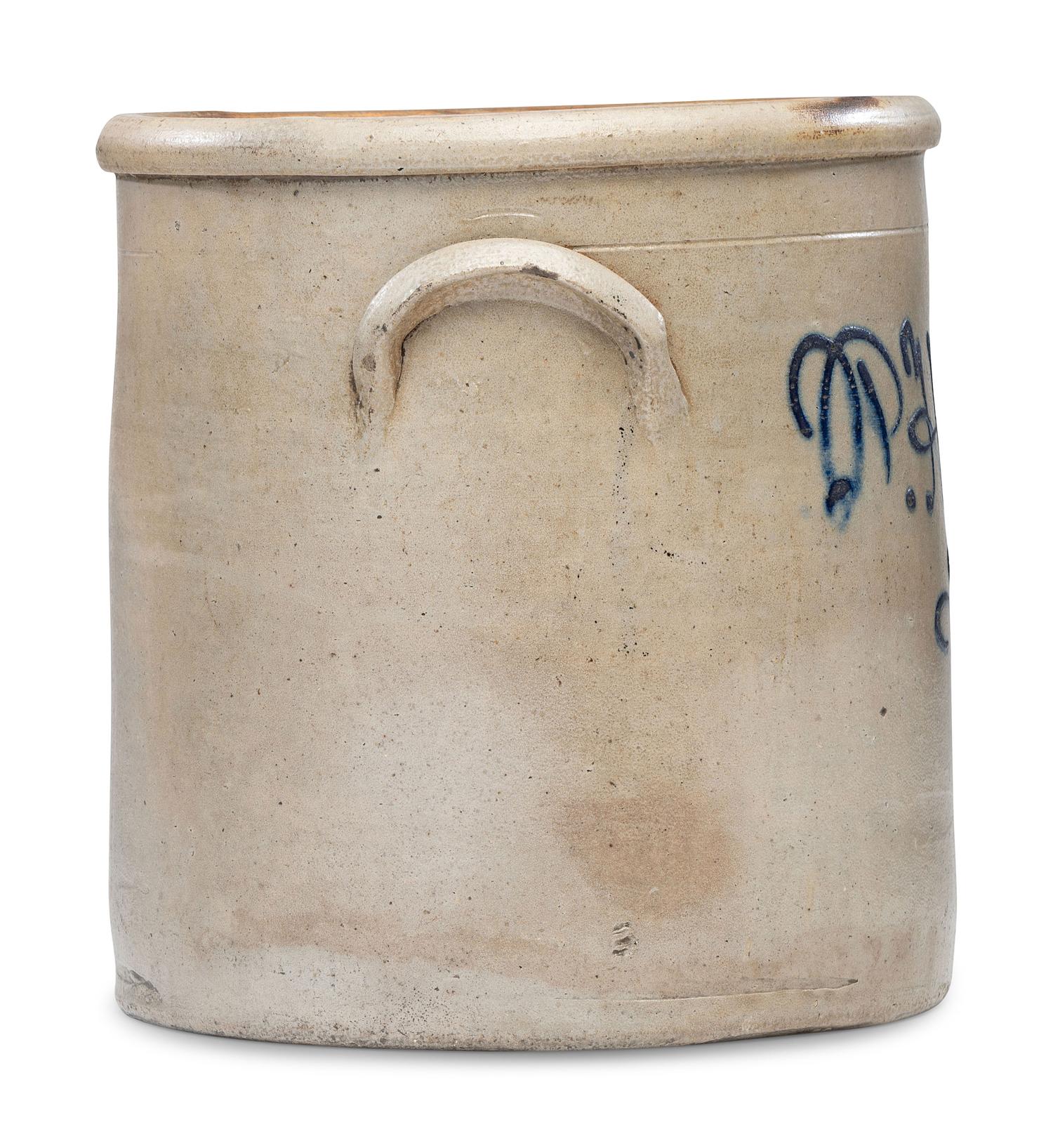 A P.H. Smith and Sons Four-Gallon Script Stoneware Crock