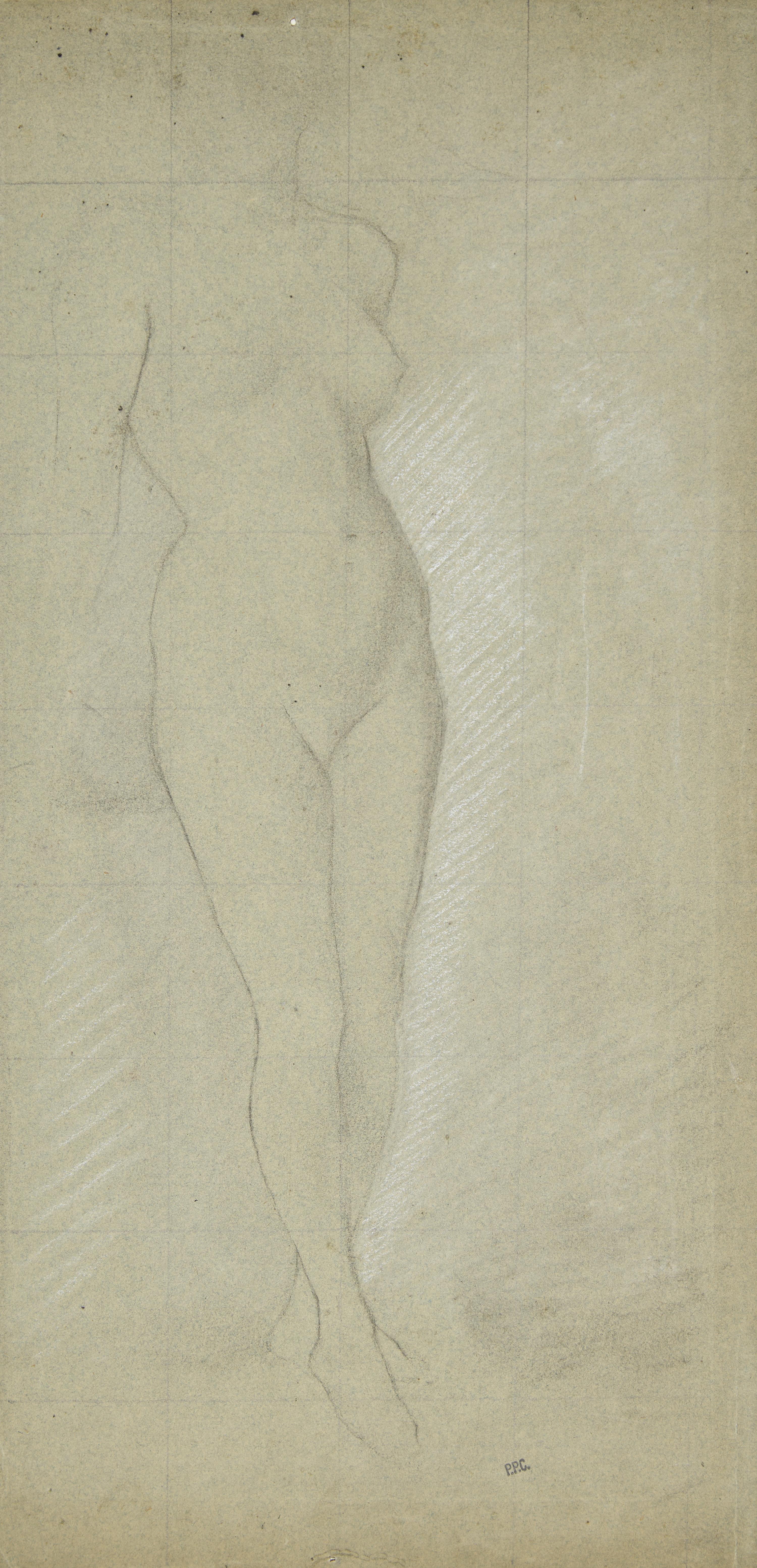 Pierre Puvis de Chavannes (French, 1824-1898) — Nu Debout