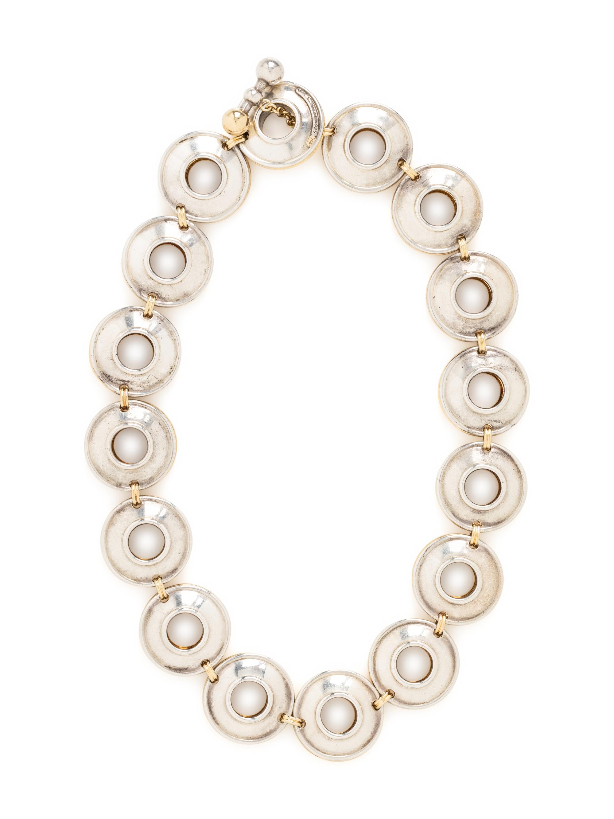 TIFFANY & CO., PALOMA PICASSO, COLLECTION OF YELLOW GOLD AND SILVER 'MAGIC DISK' JEWELRY
