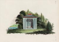 A Collection of Gilt Framed Hand Colored Engravings of Follies Framed size 12 3/8 x 15 3/8 inches. — 19TH CENTURY