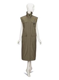 Brunello Cucinelli, Army Green Long Gilet